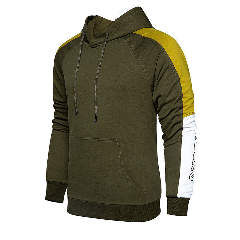 Men's mosaic hooded cardigan sweater
