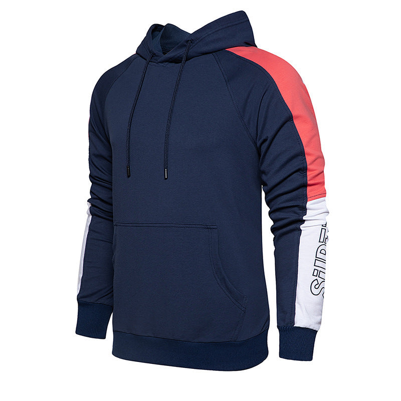 Men's mosaic hooded cardigan sweater