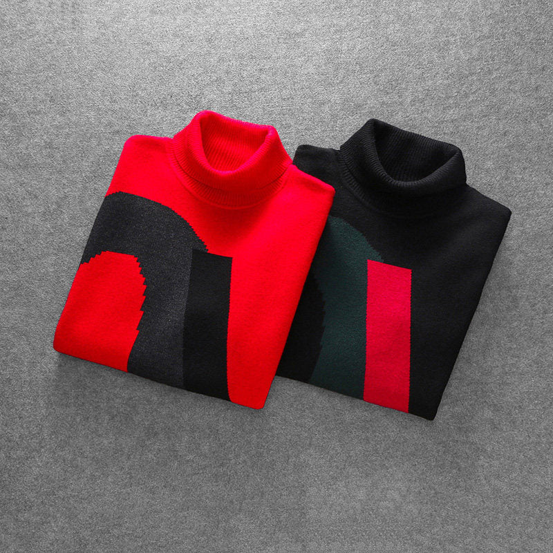 Half High Neck Thick Wool Casual Knitted Bottoming Shirt