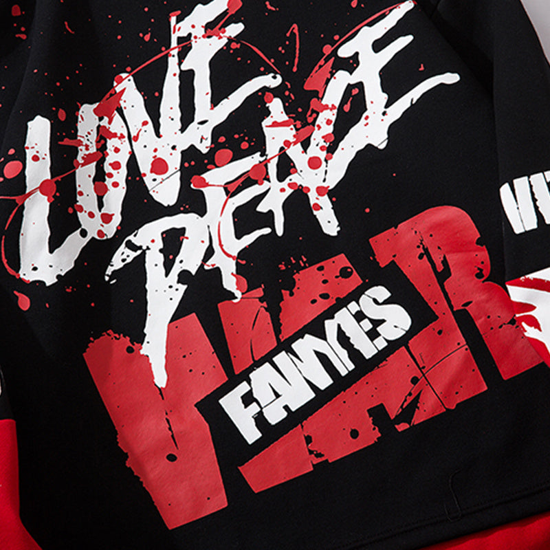Velvet couple hoodie