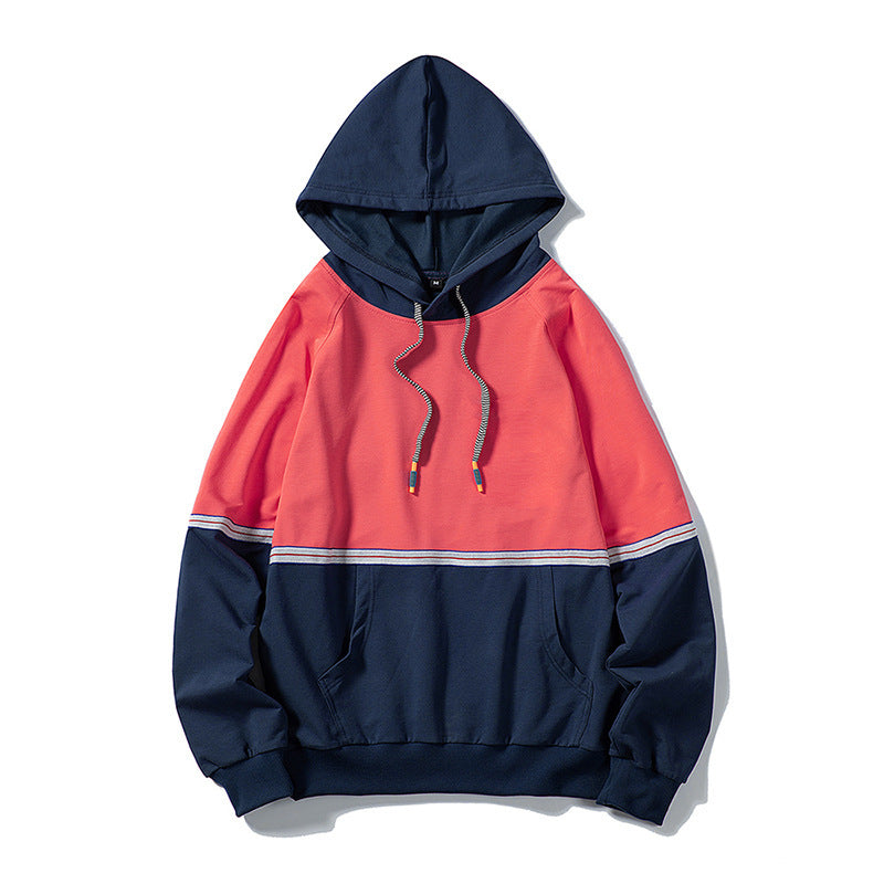 Men's mosaic hooded cardigan sweater