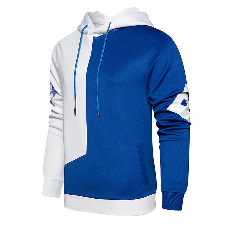 Men's mosaic hooded cardigan sweater