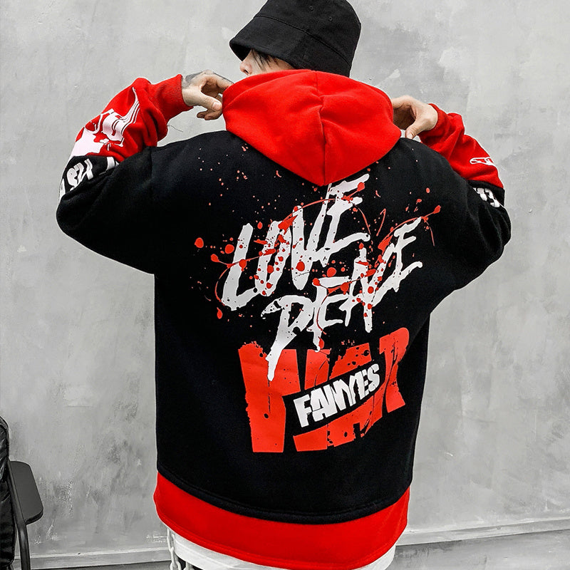 Velvet couple hoodie
