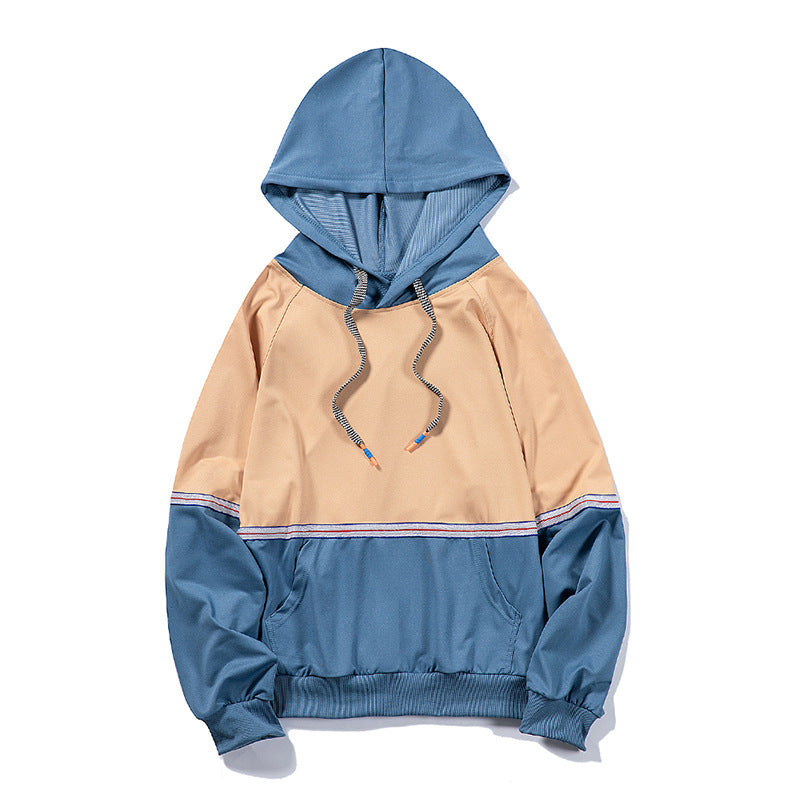 Men's mosaic hooded cardigan sweater
